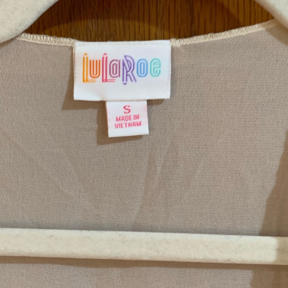 LuLaRoe Cream Open-Front Cardigan - Picture 2 of 3